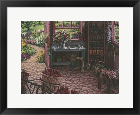 Framed Gardening Room Print