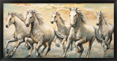 Framed Wild Horses Print