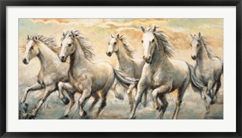 Framed Wild Horses Print