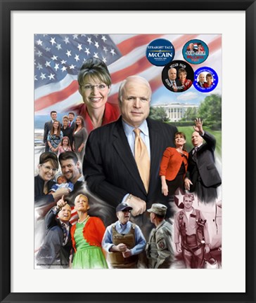 Framed Mavericks: John McCain &amp; Sarah Palin Print