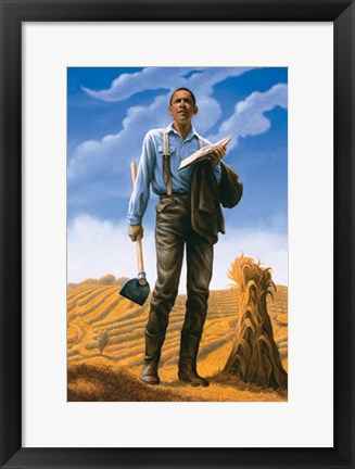 Framed Hope: Barack Obama Print