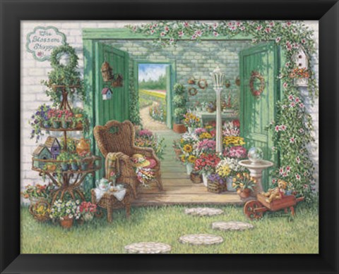 Framed Blossom Shoppe Print