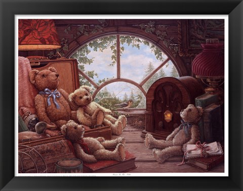 Framed Bears In The Attic Print