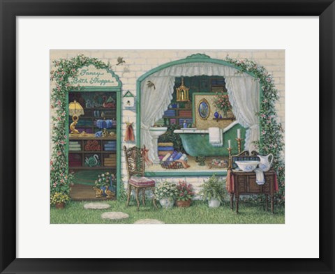 Framed Fancy Bath Shoppe Print