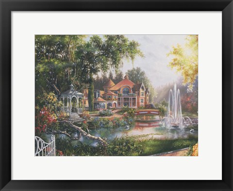 Framed Lakeside Hideaway Print