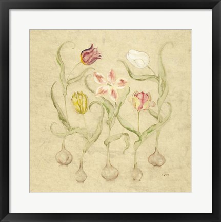 Framed Dancing Bulbs II Print