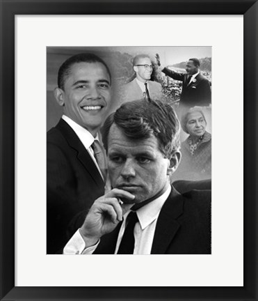 Framed Barack Obama - RFK Prophetic Quote, 1968 Print