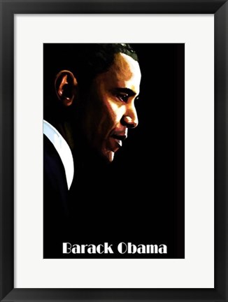 Framed Barack Obama Print