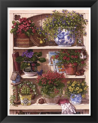 Framed Flower Cupboard Print