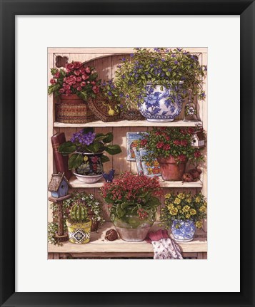 Framed Flower Cupboard Print