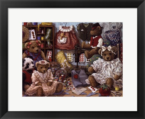 Framed Teddy Bear Wear Print