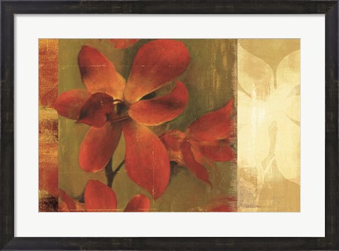 Framed Crimson Garden Print