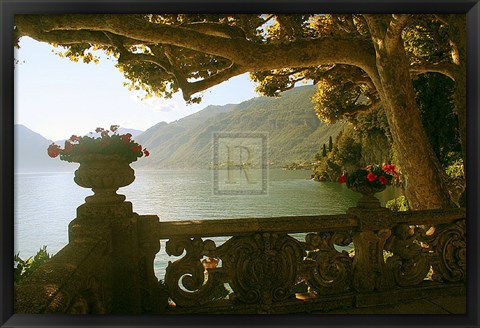 Framed Lakeside Romance II Print