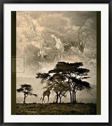 Framed Tanzanian Landscape Print