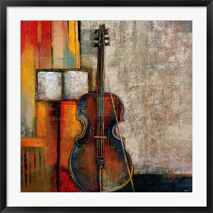 Framed Violincello Print