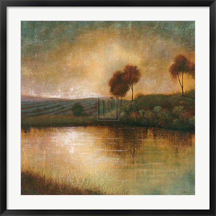 Framed Flow Into Dusk Print
