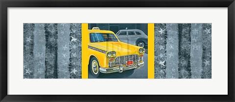 Framed Transporter Collage I Print