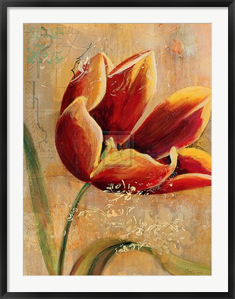 Framed Floral Promices III Print