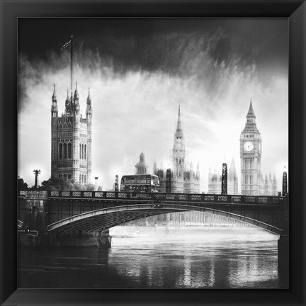 Framed Victoria Tower Print