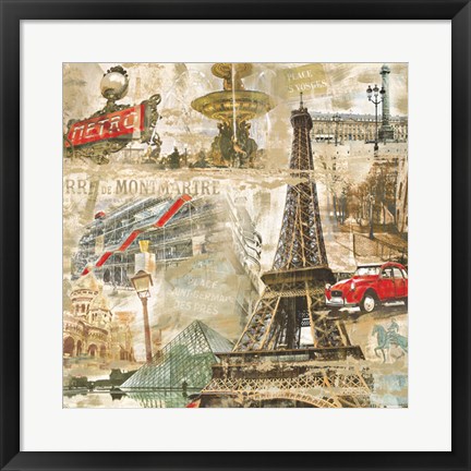 Framed In Paris Print