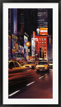 Framed Times Square at Night I Print