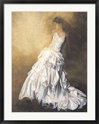 Framed Donna in bianco Print