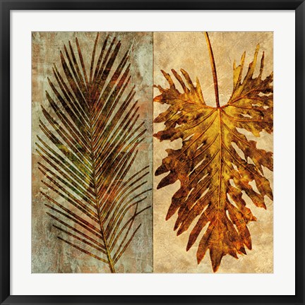 Framed Palms Pairs II Print