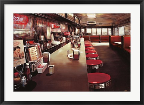 Framed Diner in Manhattan Print