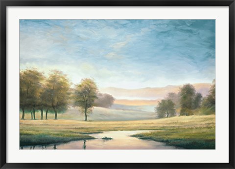 Framed Morning Reflection II Print