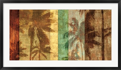 Framed Palm Shadows II Print