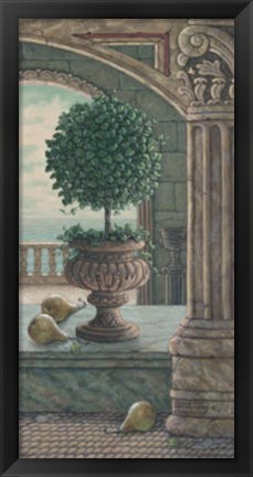 Framed Pears and Topiary Print