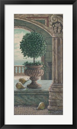 Framed Pears and Topiary Print