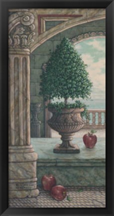 Framed Apple and Topiary Print