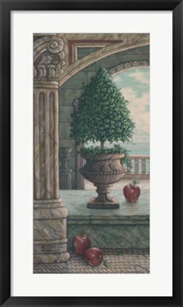 Framed Apple and Topiary Print