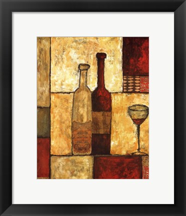 Framed Vino I Print