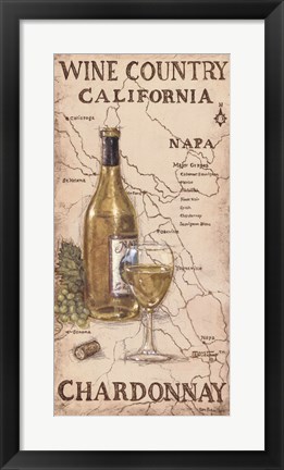 Framed Wine Country I Print