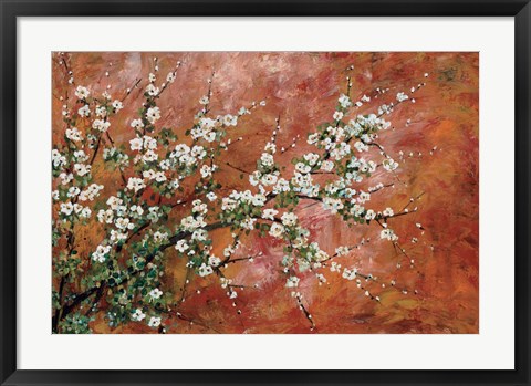 Framed Wild Plum Blossoms Print