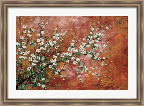 Framed Wild Plum Blossoms Print