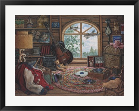 Framed Attic Treasures Print