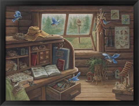 Framed Birdwatchers Print