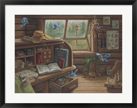 Framed Birdwatchers Print