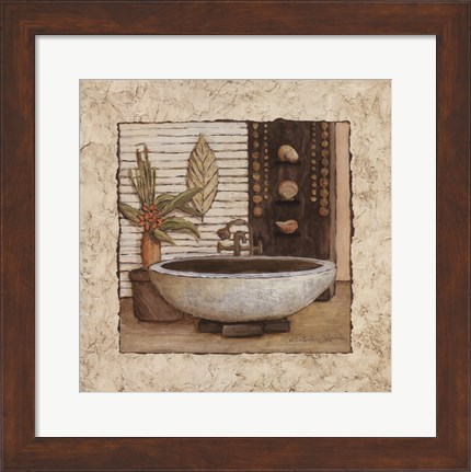 Framed Feng Shui Bath II Print