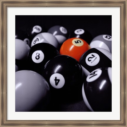 Framed Five Ball Print