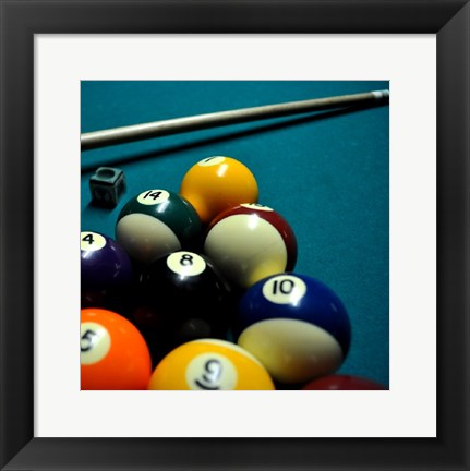 Framed Pool Table II Print