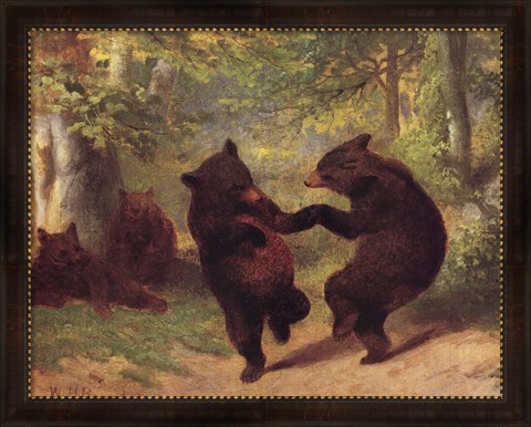 Framed Dancing Bears Print