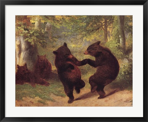 Framed Dancing Bears Print