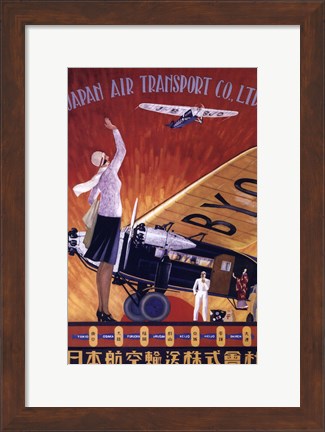 Framed Japan Air Transport Print