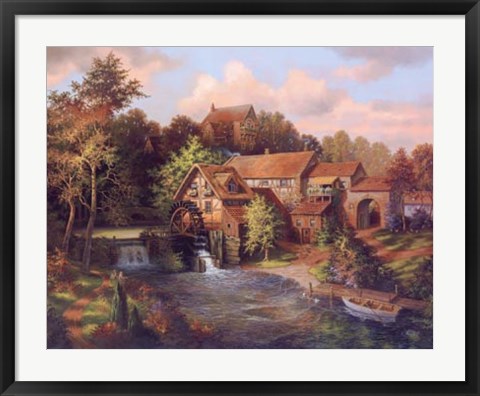 Framed Old Mill Print