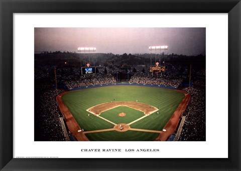 Framed Chavez Ravine, Los Angeles Print