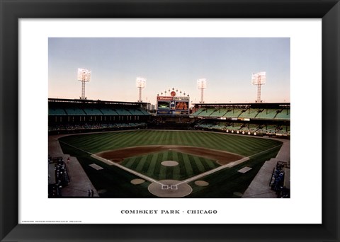 Framed Comiskey Park, Chicago Print